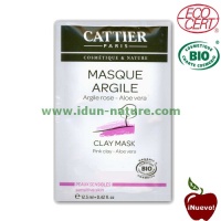 Mascarilla facial Arcilla Rosa piel sensible CATTIER (monodosis)